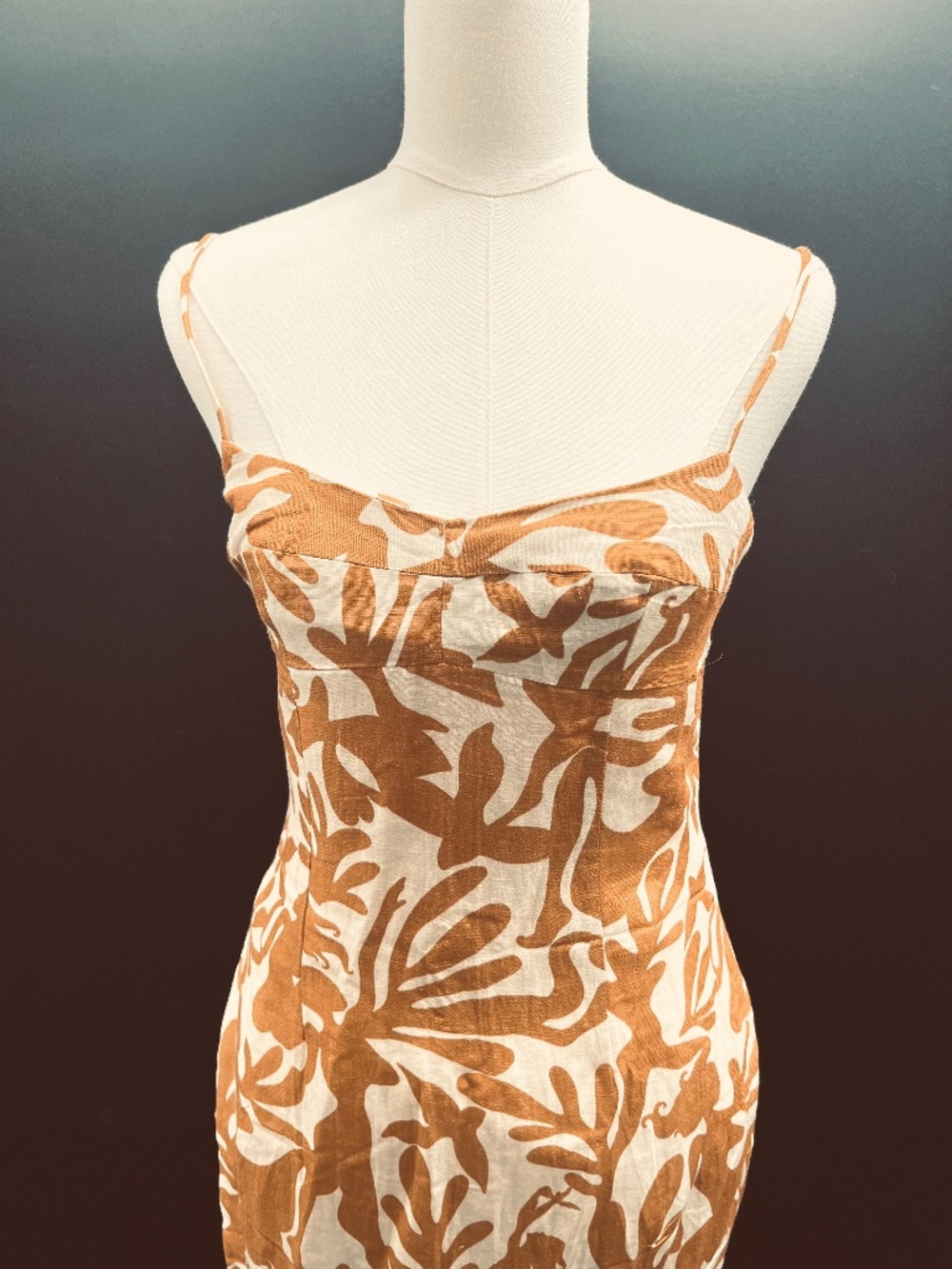Amanda Uprichard Lawrence Maxi Dress in Botticelli Print. NWT. Size S